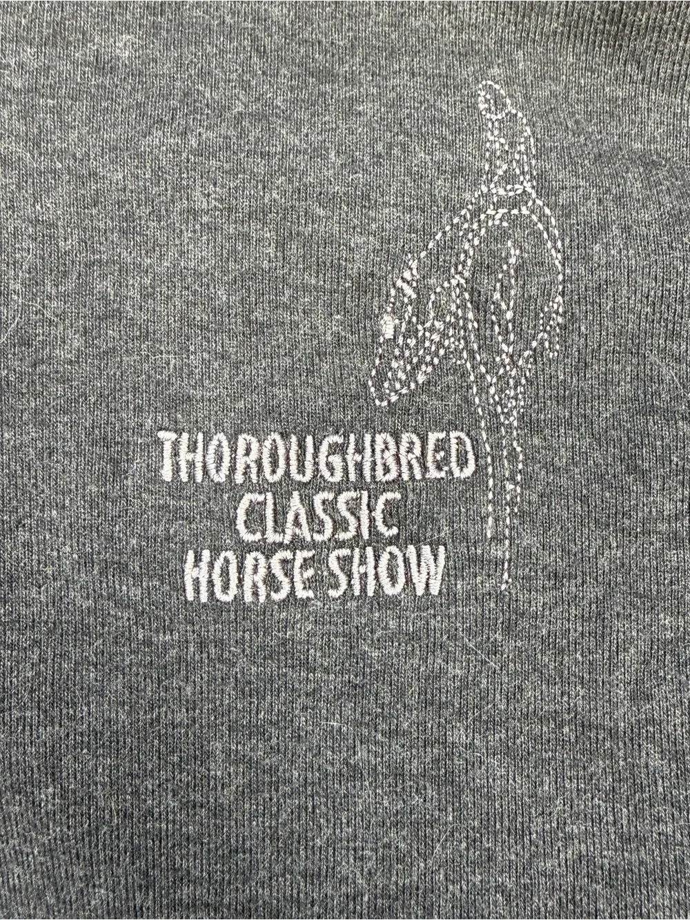 Women’s Medium Dark Grey Thoroughbred Classic Horse Show Horseback Riding Jacket
